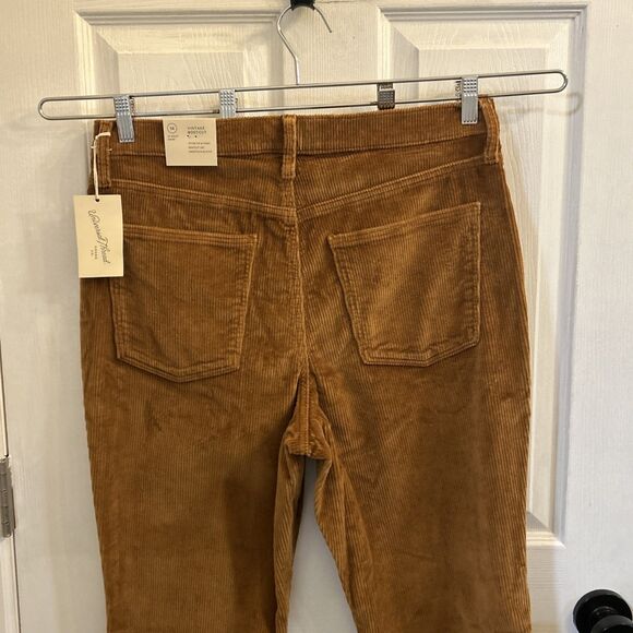NWT Universal Thread Women 14 Short Corduroy Pants Brown High Rise Bootcut - Picture 10 of 16